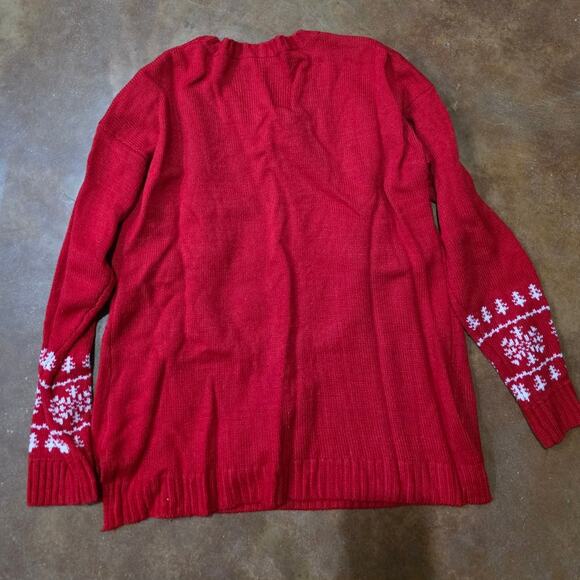 Nerd Ugly Christmas Sweater United States Sweater Glasses & Tie Bells Sz LG - Picture 5 of 5